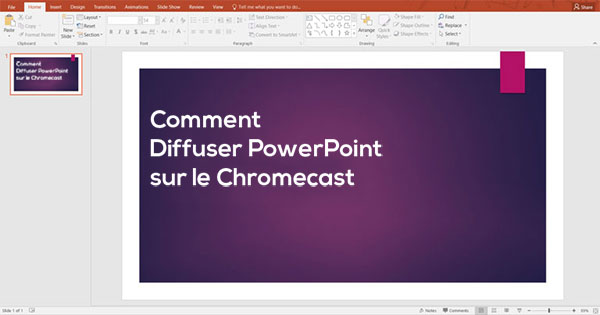 PowerPoint sur Chromecast